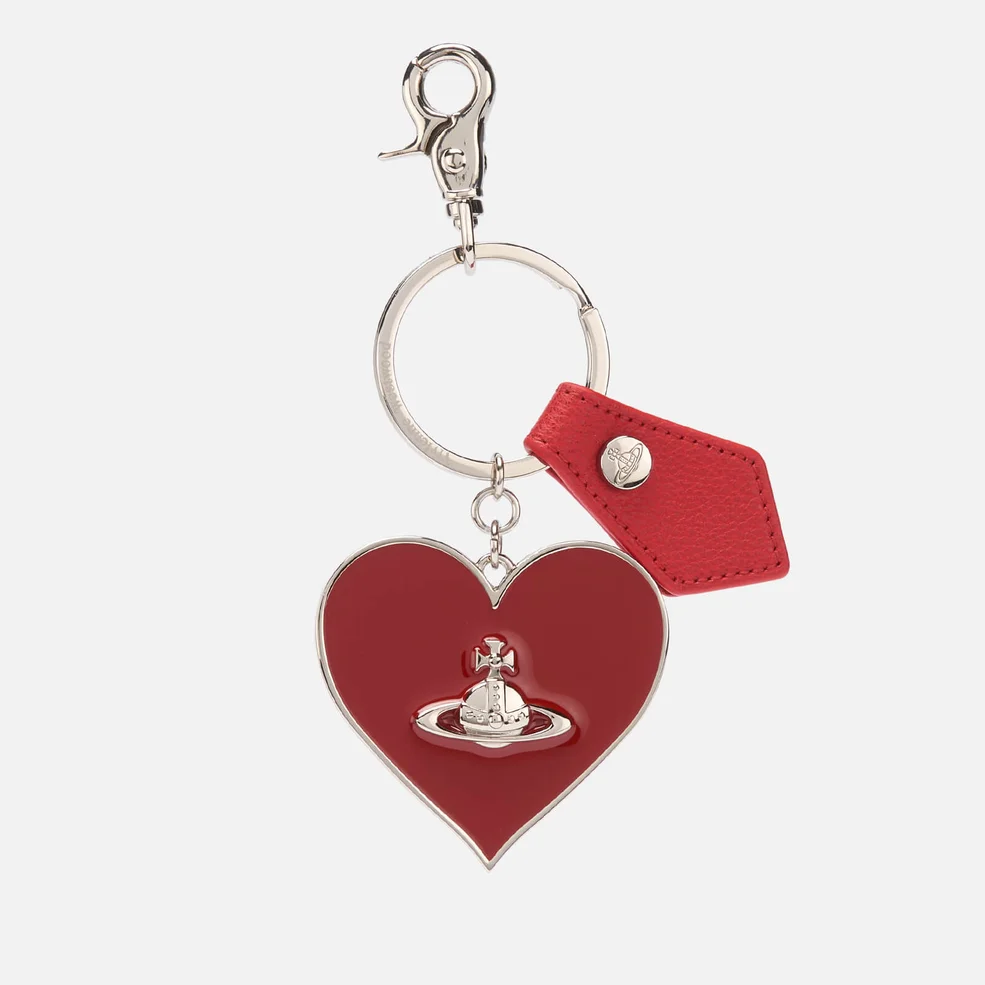 Vivienne Westwood Women's Gadget Mirror Heart Keyring - Red Image 1