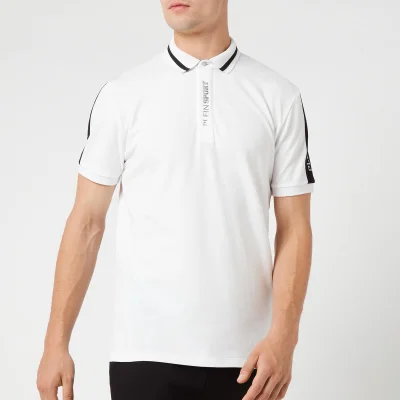 Plein Sport Men's Metal Badge Polo Shirt - White