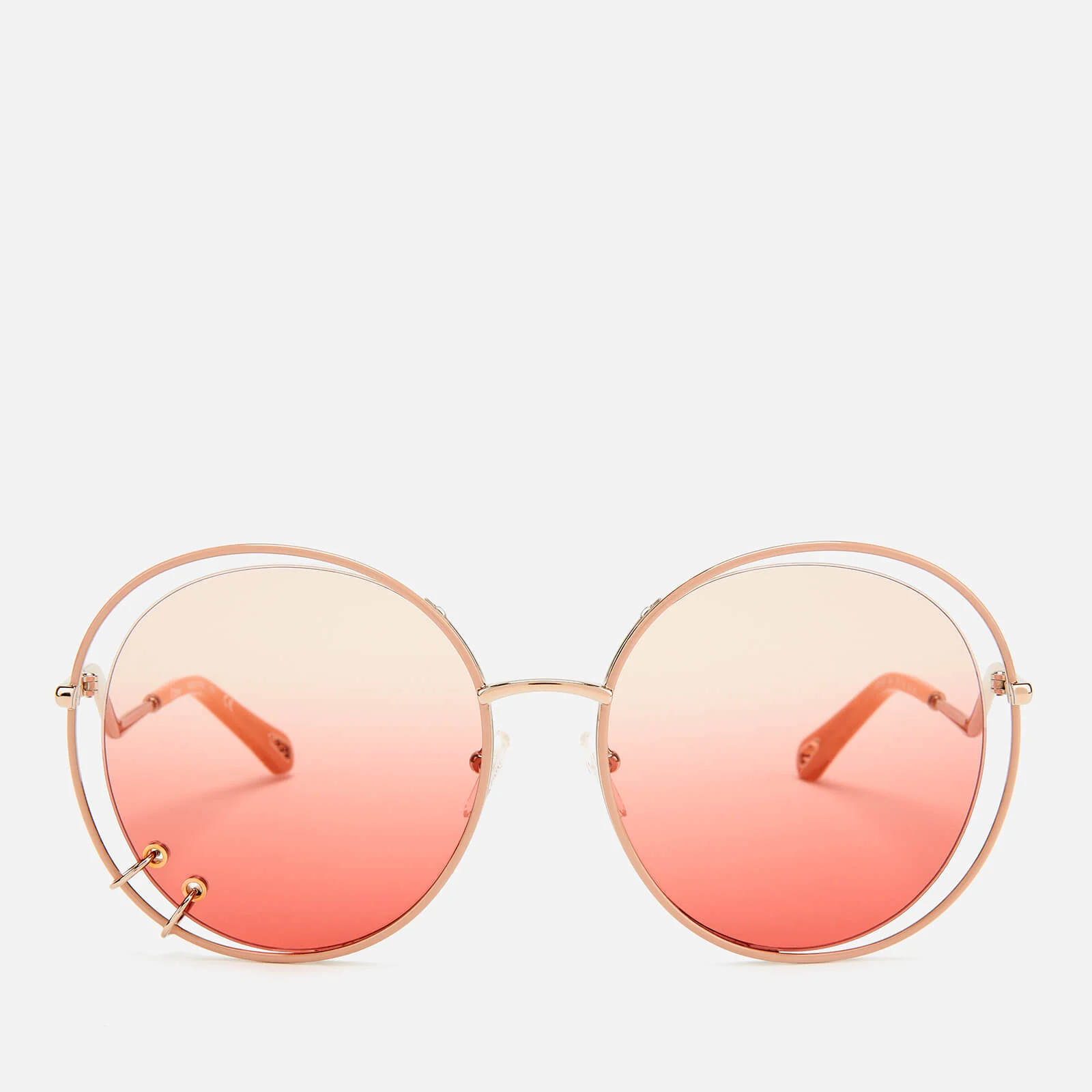 Chloé Women's Wendy Round Frame Sunglasses - Rose Gold/Gradient Rose Image 1