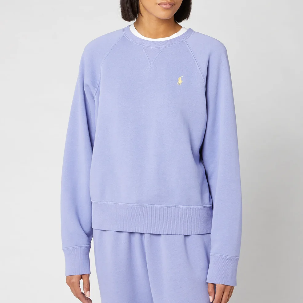 Polo Ralph Lauren Women's Raglan Sweatshirt - East Blue Image 1