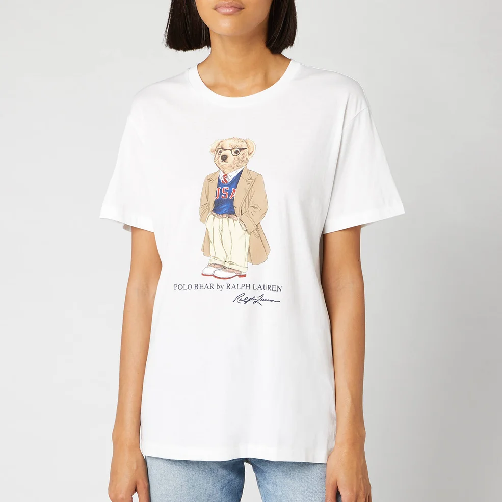 Polo Ralph Lauren Women's Bear Short Sleeve T-Shirt - White Image 1