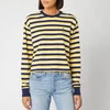 Polo Ralph Lauren Women's Stripe T-Shirt - Chrome Yellow/Multi - Image 1