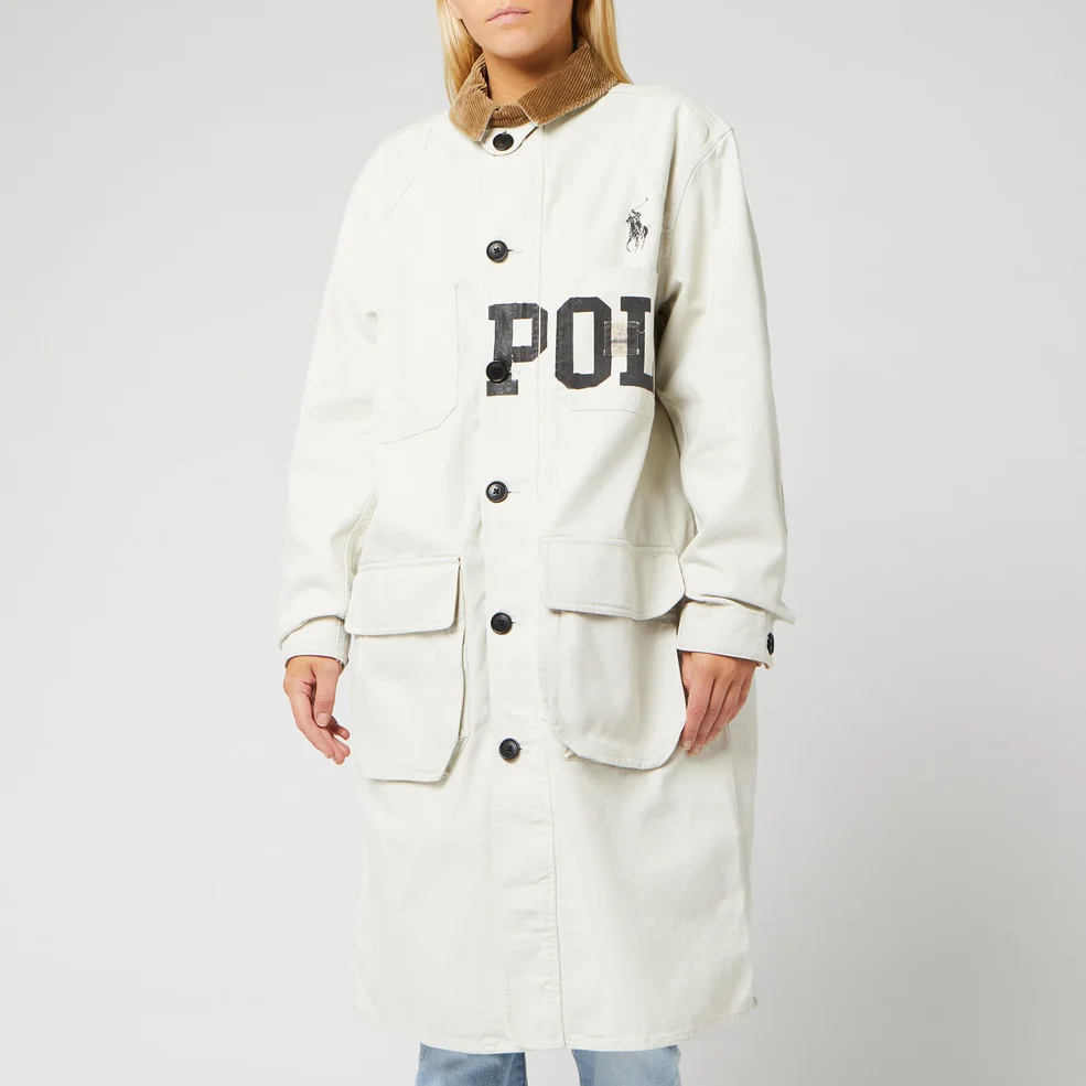 Polo Ralph Lauren Women's Denim Jacket - Chic Cream Image 1