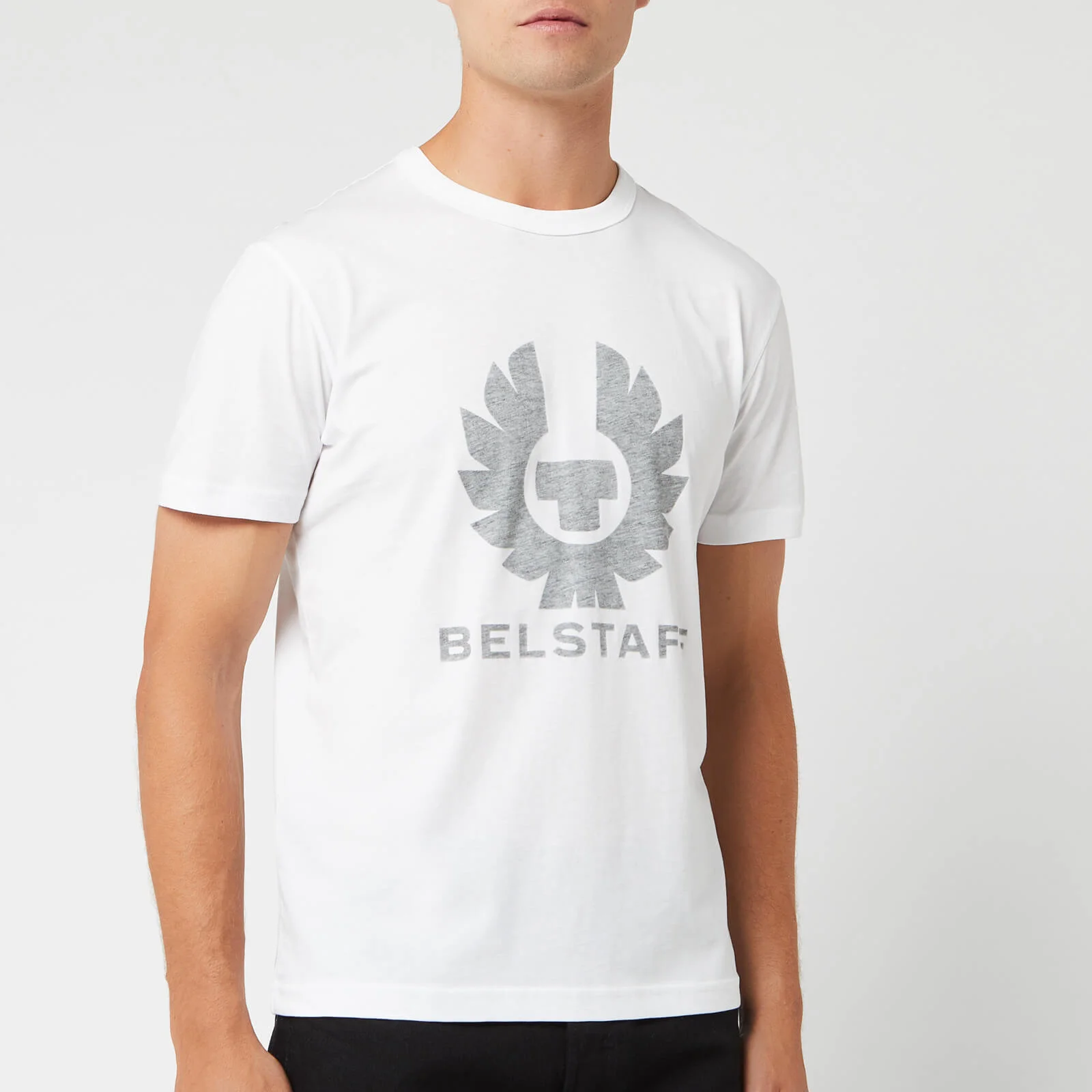 Belstaff Men's Coteland Reflective Logo T-Shirt - White Image 1