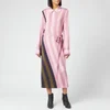 JW Anderson Women's Warped Stripe Print Polo Dress - Light Pink - Image 1