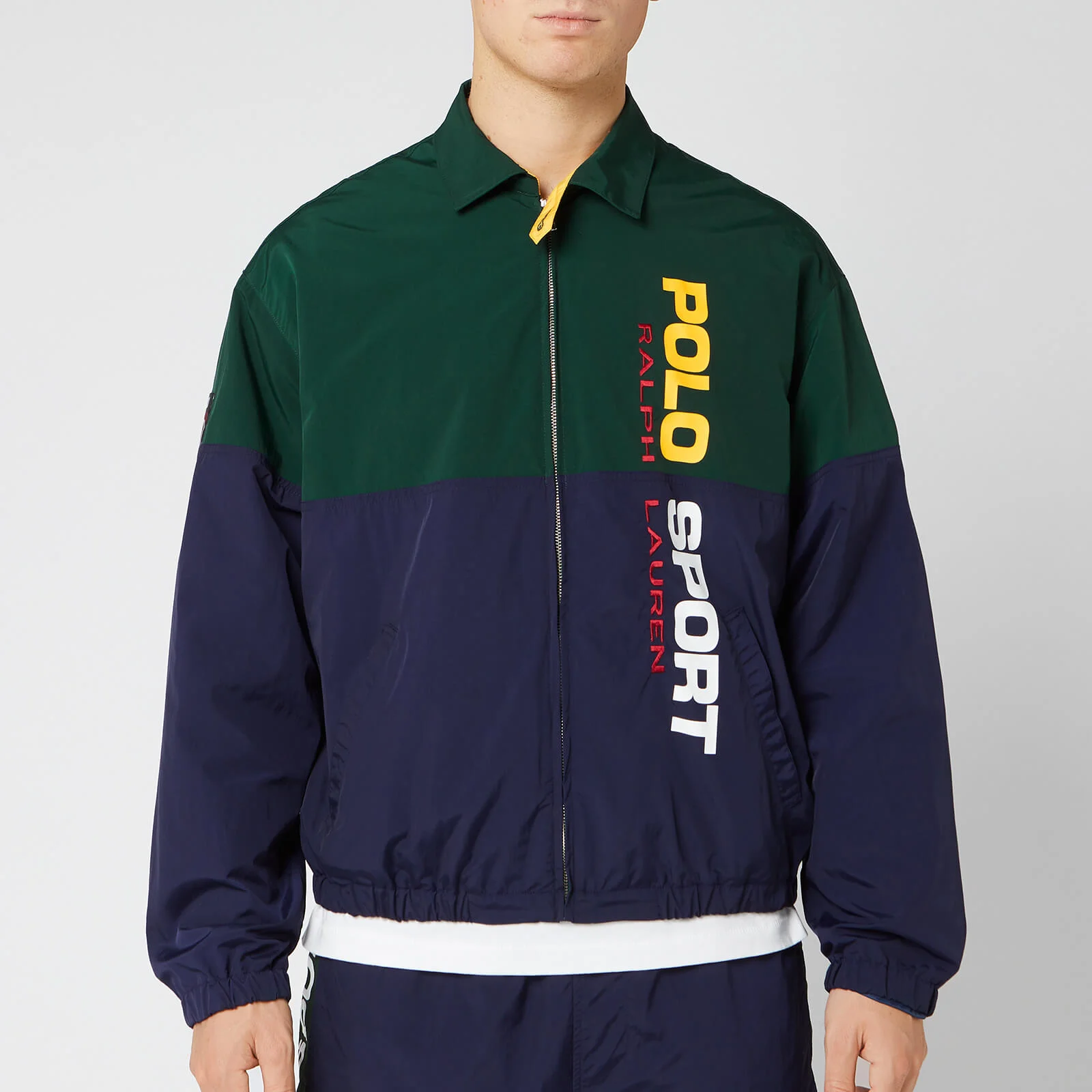 Polo Sport Ralph Lauren Men's Lined Jacket - College Green/Cruise Navy Image 1