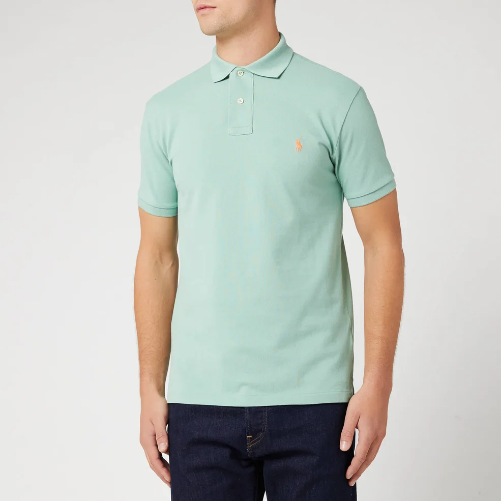 Polo Ralph Lauren Men's Short Sleeve Slim Fit Polo Shirt - Faded Mint Image 1