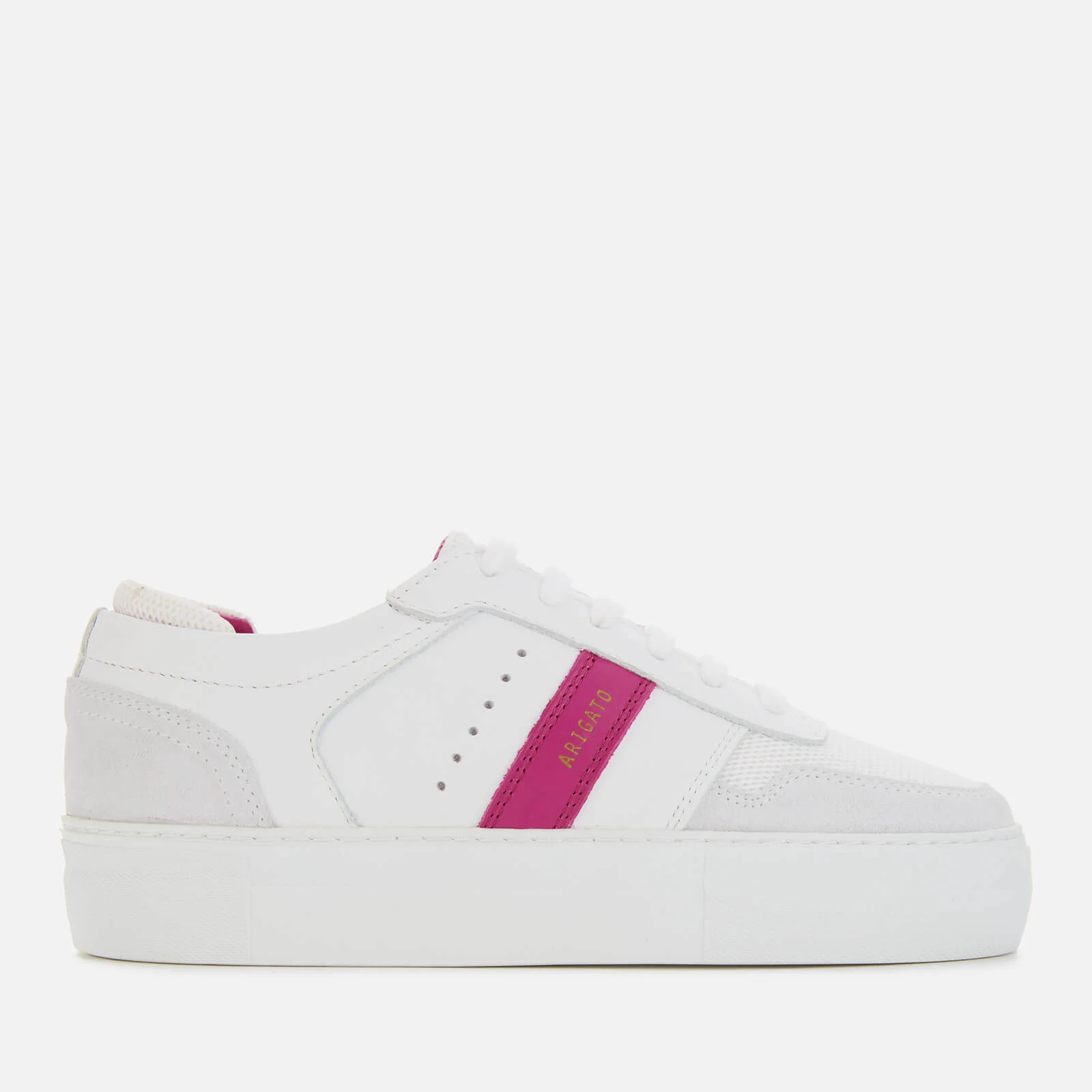 Axel Arigato Women's Leather Platform Trainers - White/Pink Image 1