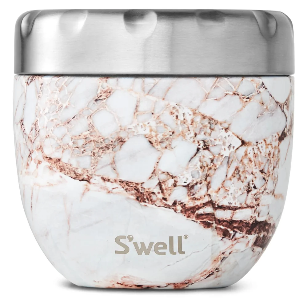 S'well Eats 2 in 1 Calacatta Gold Nesting Food Bowl 21.5oz Image 1