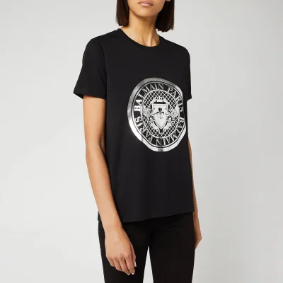 Balmain Women's Coin T-Shirt - Black