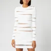Balmain Women's Short Open Knit Dress - White - Image 1