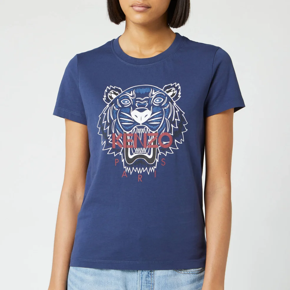 KENZO Women's Tiger T-Shirt - Ink Image 1