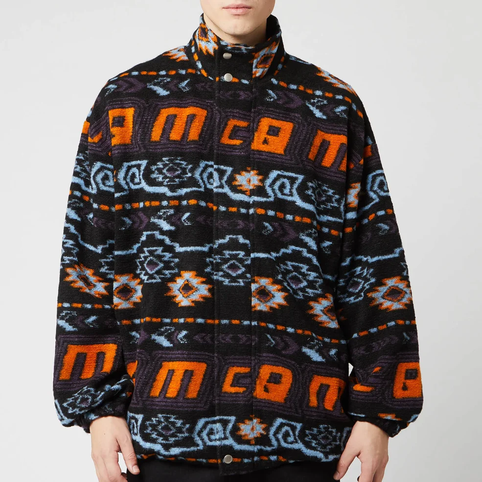 McQ Alexander McQueen Men's Funnel Neck Rewind Repeat Sweatshirt - Multi Image 1