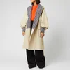 JW Anderson Women's Trench Coat with Check Contrast - Flax - Image 1
