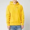 Champion Men's Small Script Hooded Sweatshirt - Yellow - Image 1
