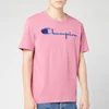 Champion Men's Big Script Crew Neck T-Shirt - Pink - Image 1