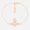 Vivienne Westwood Women's Minnie Bas Relief Bracelet - Pink Gold Crystal - Image 1