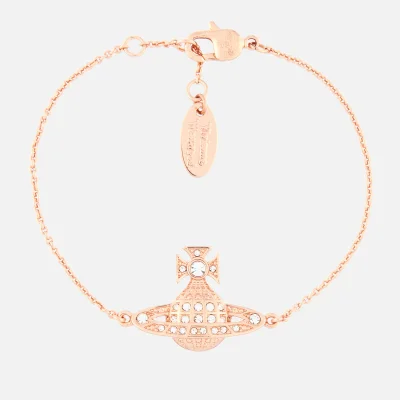 Vivienne Westwood Women's Minnie Bas Relief Bracelet - Pink Gold Crystal