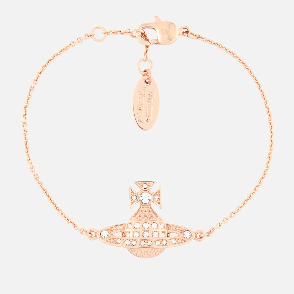 Vivienne Westwood Women's Minnie Bas Relief Bracelet - Pink Gold Crystal Image 1