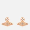Vivienne Westwood Women's Minnie Bas Relief Earrings - Pink Gold Crystal - Image 1