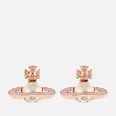 Vivienne Westwood Women's Iris Bas Relief Earrings - Pink Gold Pearl Pale Pink