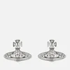 Vivienne Westwood Women's Pina Bas Relief Earrings - Rhodium Crystal - Image 1
