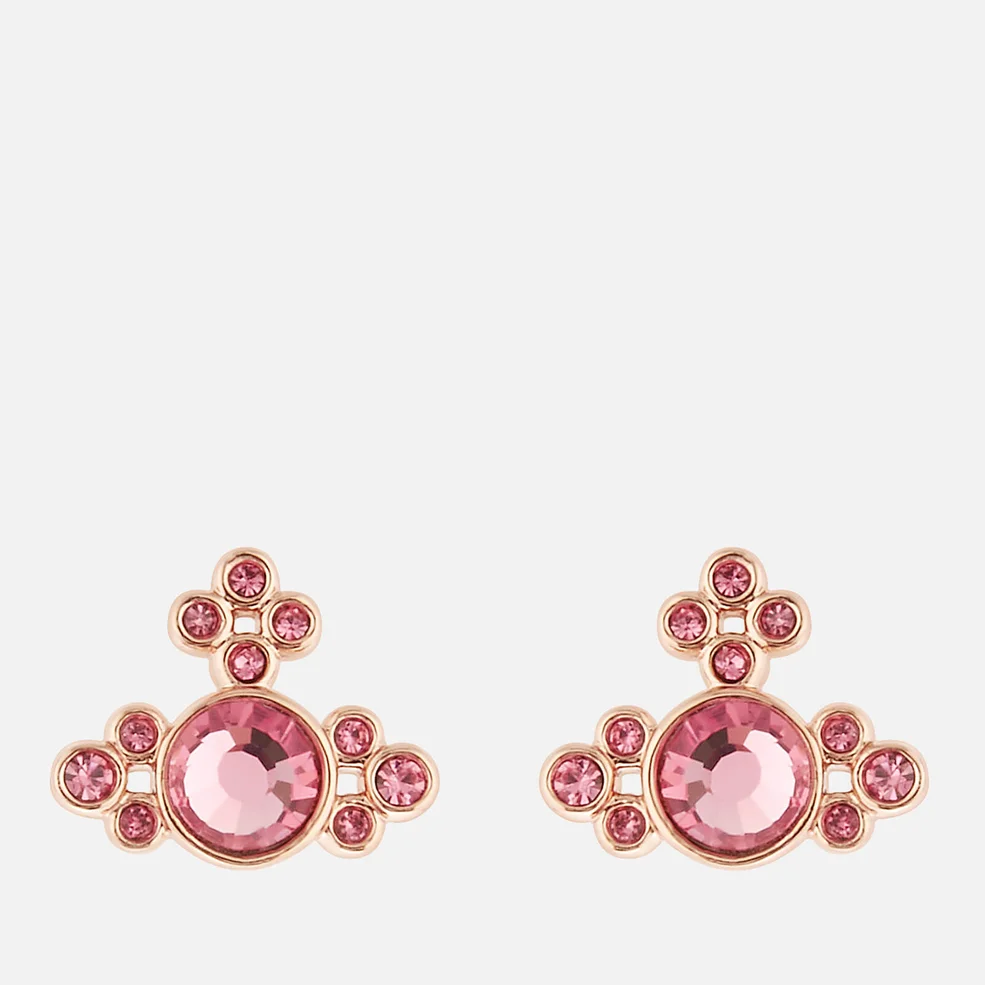Vivienne Westwood Women's Brucella Bas Relief Earrings - Pink Gold Rose Image 1