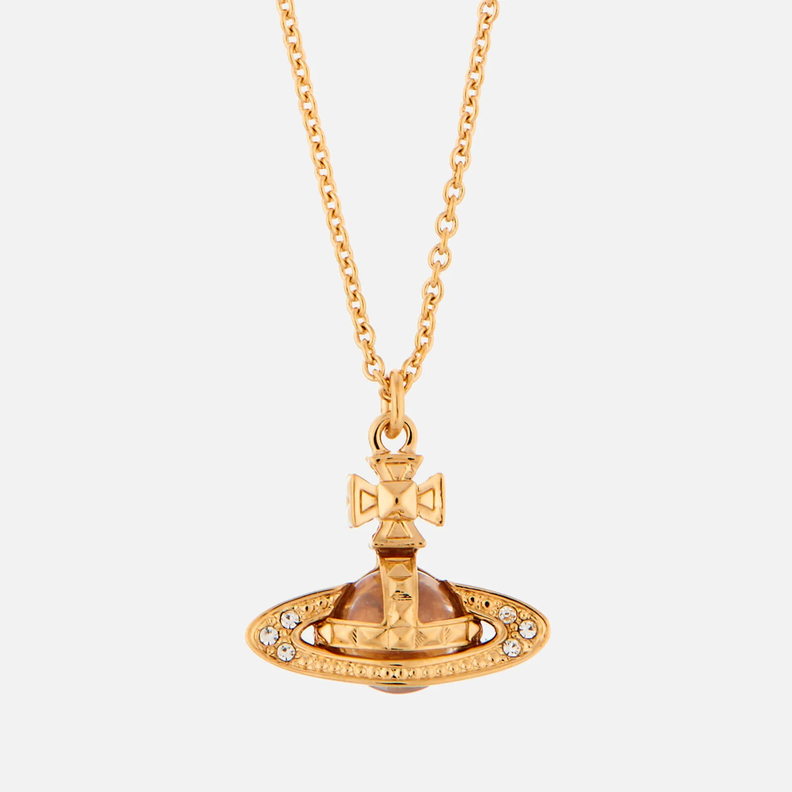 Vivienne Westwood Women's Pina Small Bas Relief Pendant - Gold Crystal Image 1