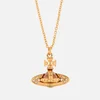 Vivienne Westwood Women's Pina Small Bas Relief Pendant - Gold Crystal - Image 1