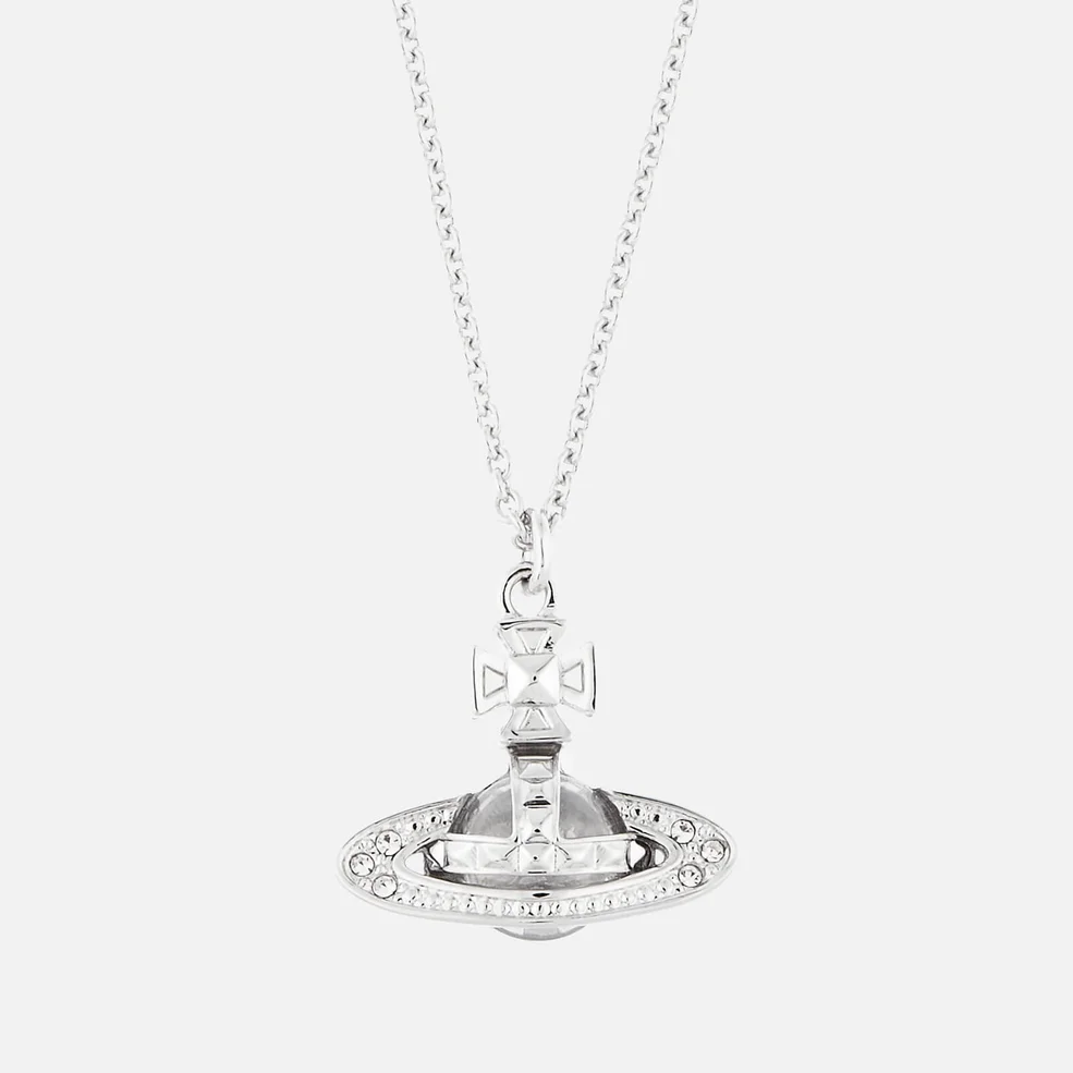 Vivienne Westwood Women's Pina Small Bas Relief Pendant - Rhodium Crystal Image 1