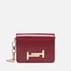 Tod's Women's Small Wallet On Chain - Bordeaux - Image 1