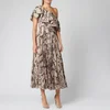 Solace London Women's Rosa Midaxi Dress - Taupe Snake Print - Image 1