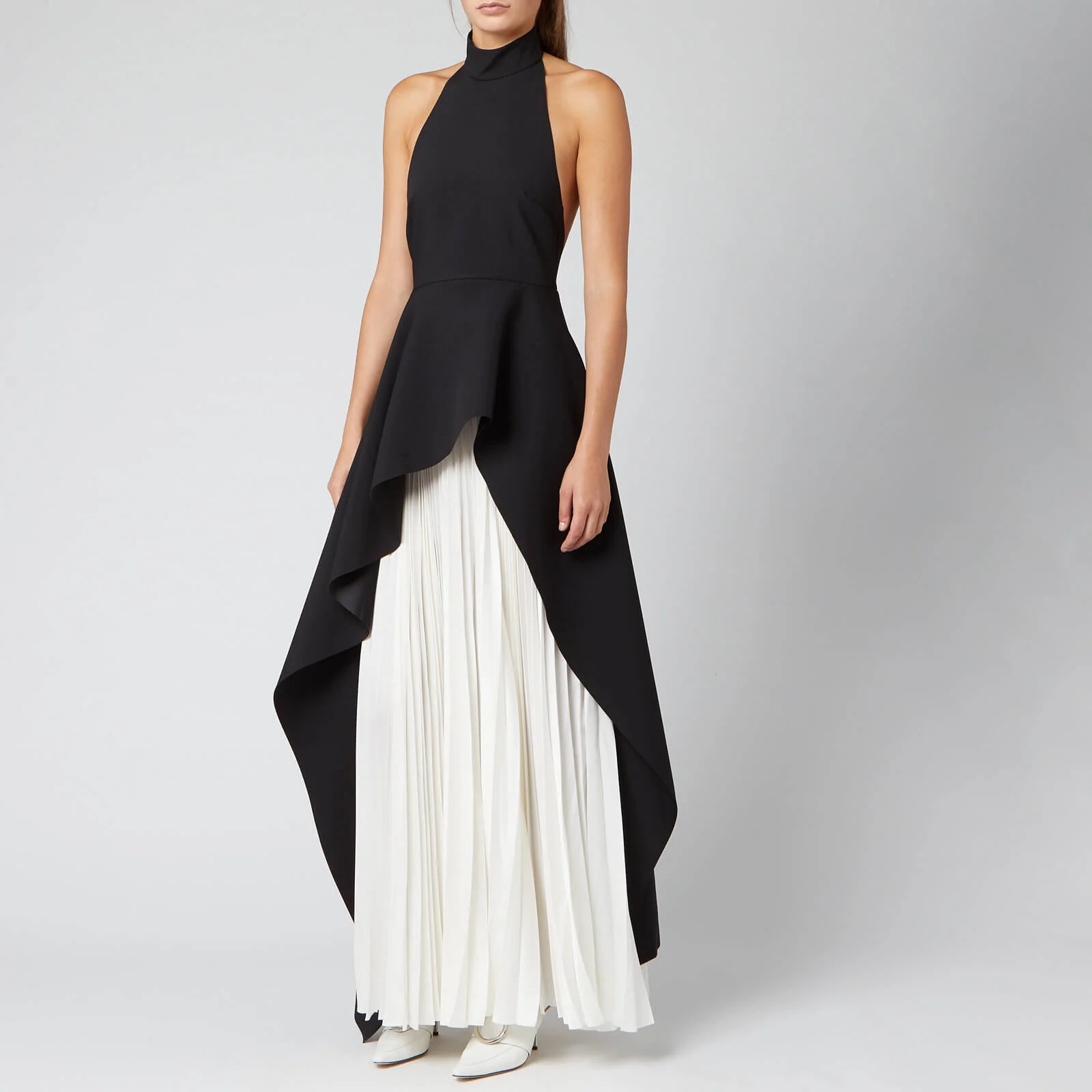 Solace London Women's Lavinia Maxi Dress - Black/Cream Image 1