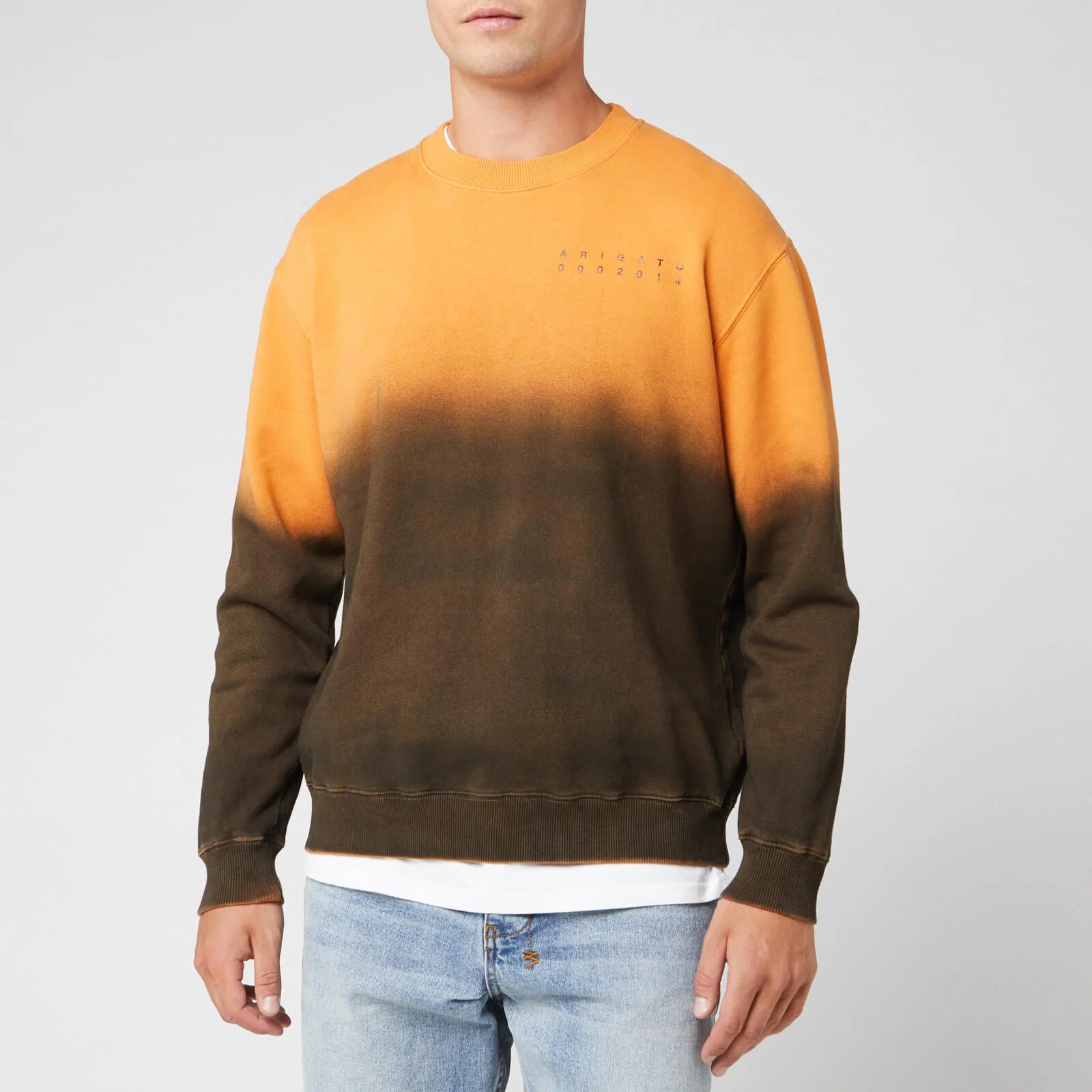 Axel Arigato Men's Karma Crew Neck Sweatshirt - Orange/Brown Image 1