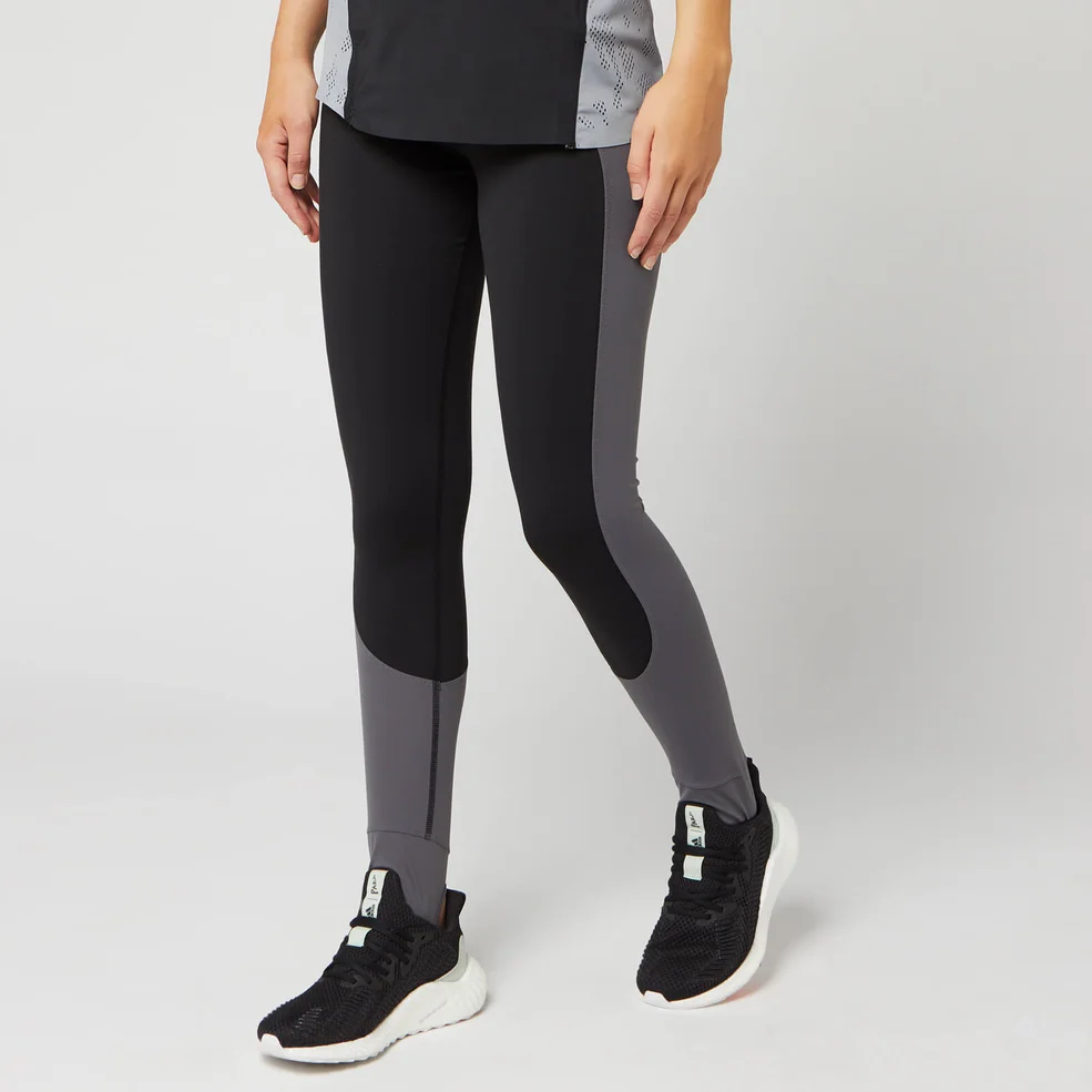 adidas by Stella McCartney Women's Comfort Tights - Black/Grey Five Image 1