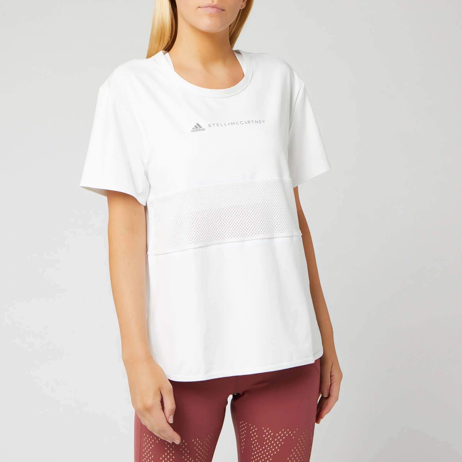 adidas by Stella McCartney Women's Run Loose Short Sleeve T-Shirt - White Image 1