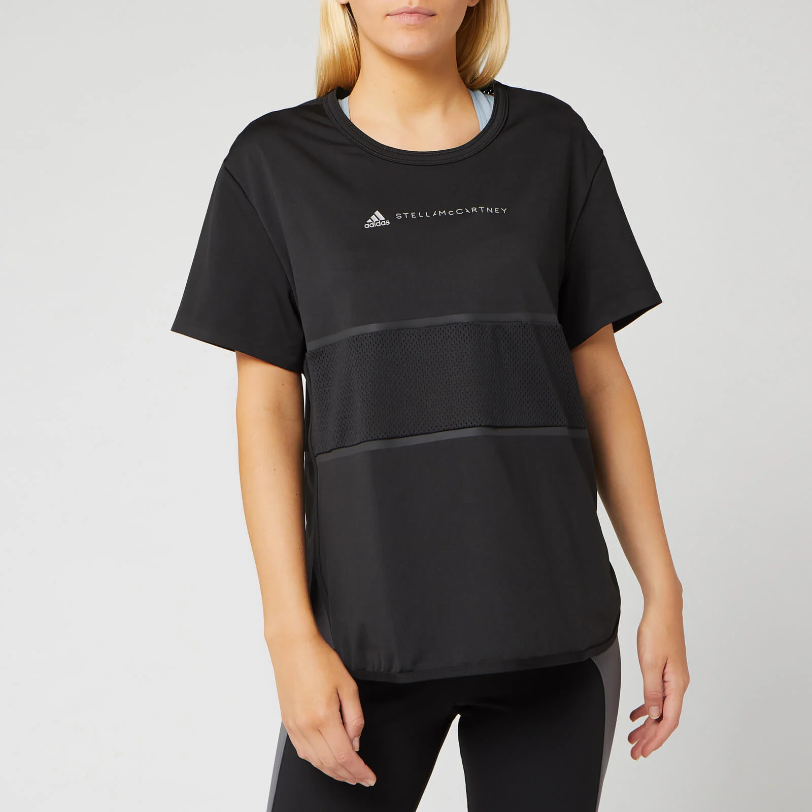 adidas by Stella McCartney Women's Run Loose Short Sleeve T-Shirt - Black Image 1