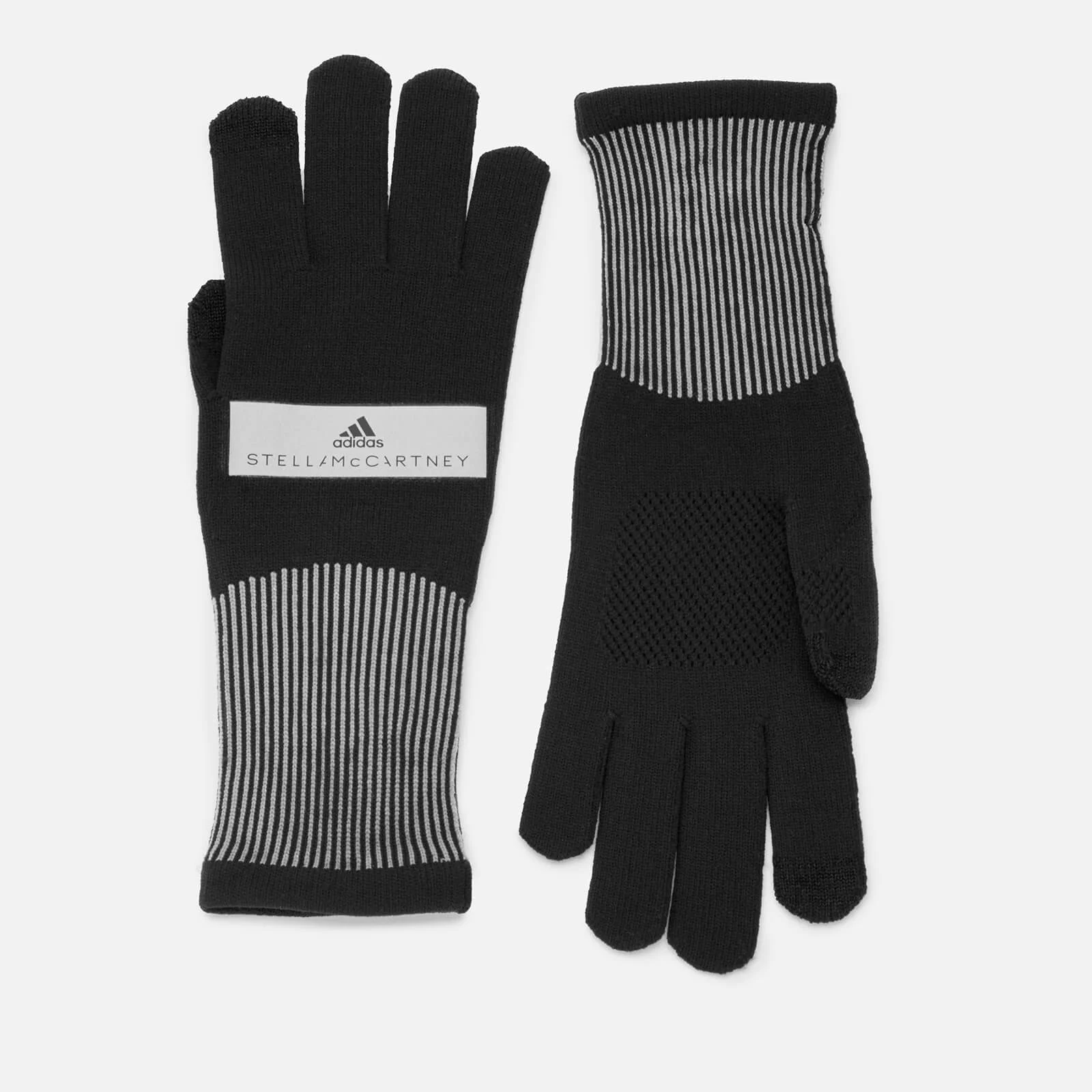 adidas by Stella McCartney Women's Run Knitted Gloves - Black Image 1