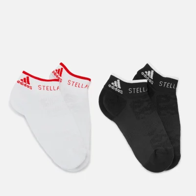 adidas by Stella McCartney Women's Ankle Socks - White/Active Red