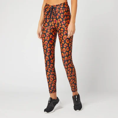 The Upside Women's Raspberry Leopard Midi Pants - Leo Multi