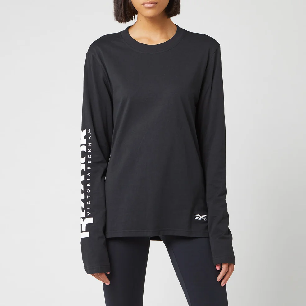 Reebok X Victoria Beckham Women's Long Sleeve T-Shirt - Black Image 1