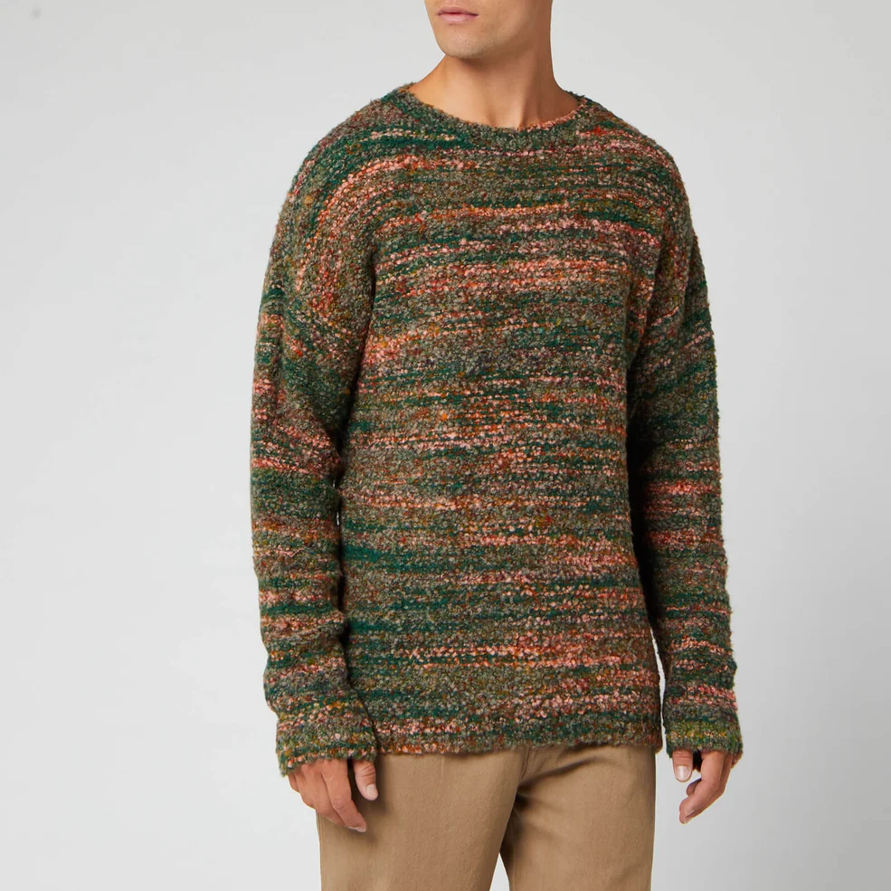 Our Legacy Men's Smudge Fairisle Jumper - Red/Green Image 1