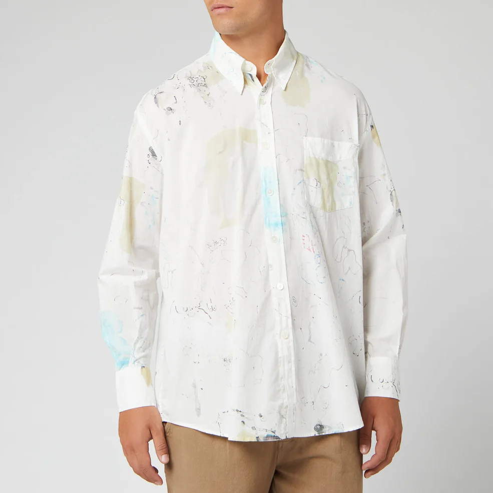 Our Legacy Men's Less Borrowed Shirt - Off Print Image 1