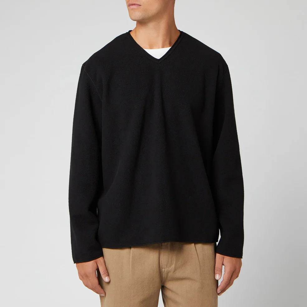 Our Legacy Men's Double Lock Fleece Sweatshirt - Black Image 1