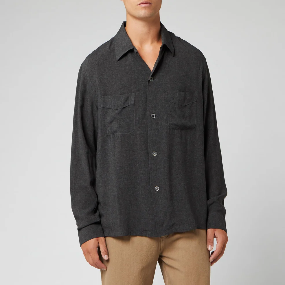 Our Legacy Men's Heusen Shirt - Anthracite Image 1