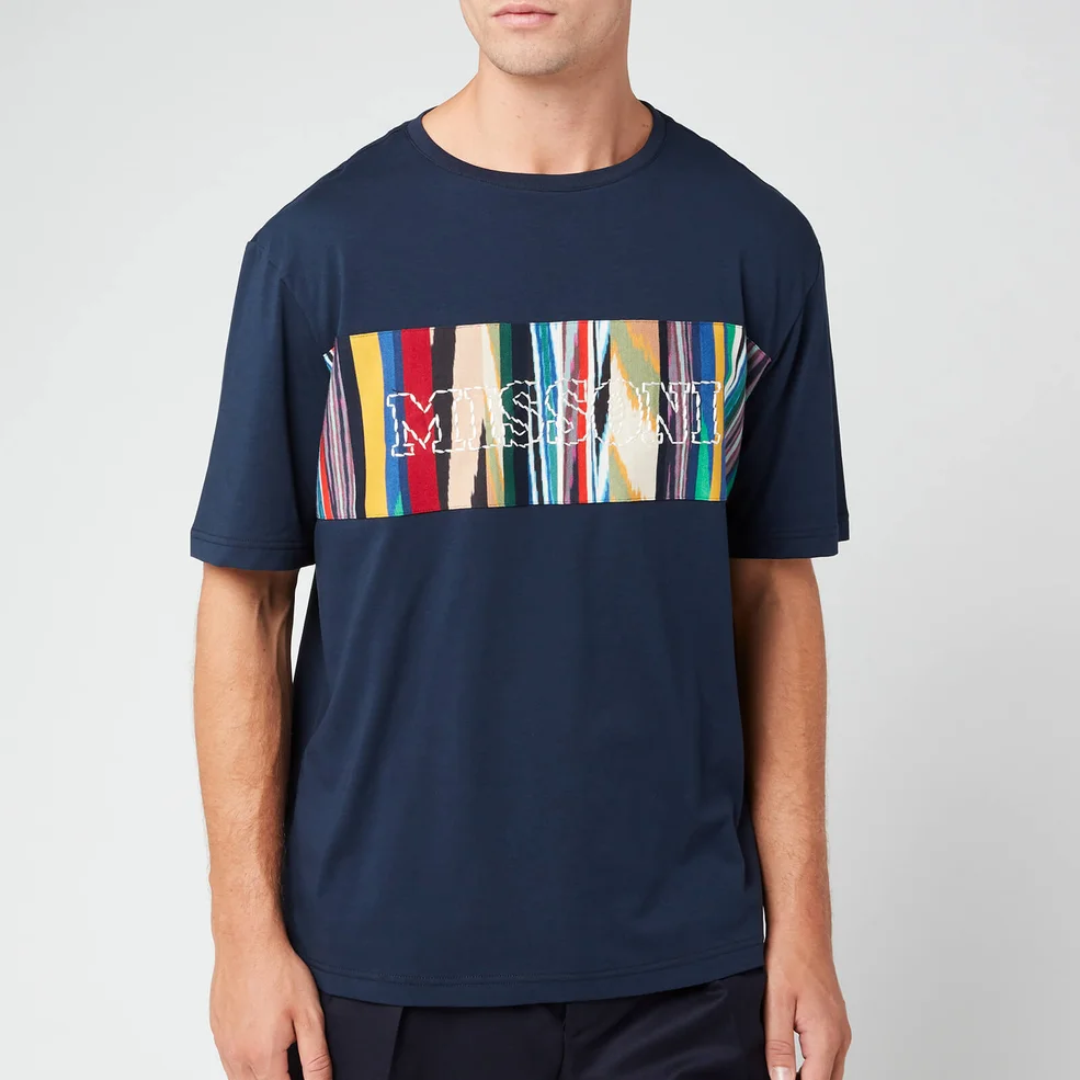 Missoni Men's Box Logo T-Shirt - Navy Image 1