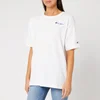 Champion Women's Oversize Crew Neck Short Sleeve T-Shirt - White - Image 1