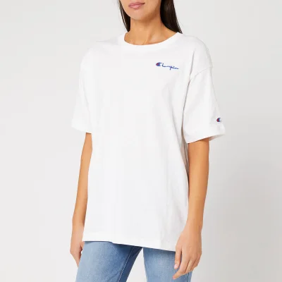 Champion Women's Oversize Crew Neck Short Sleeve T-Shirt - White