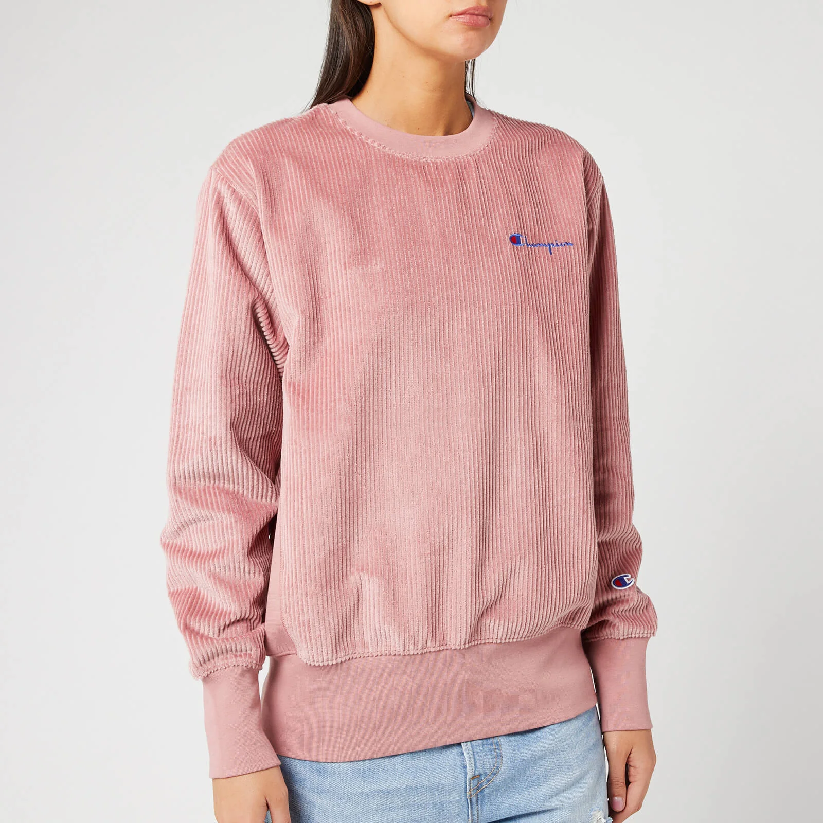 Champion Women's Cord Sweatshirt - Pink Image 1
