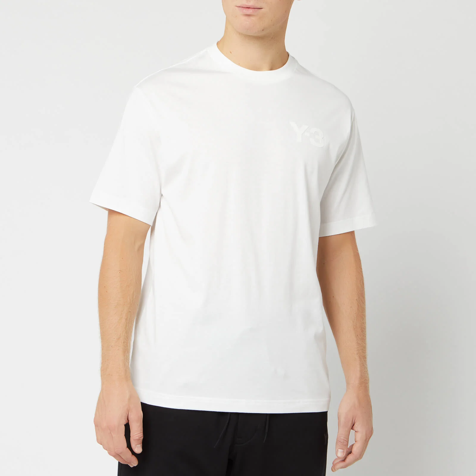 Y-3 Men's Logo Short Sleeve T-Shirt - Core White Image 1